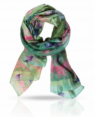 Палантин Женский SN-VINTAGE.BIRD/TURQUE